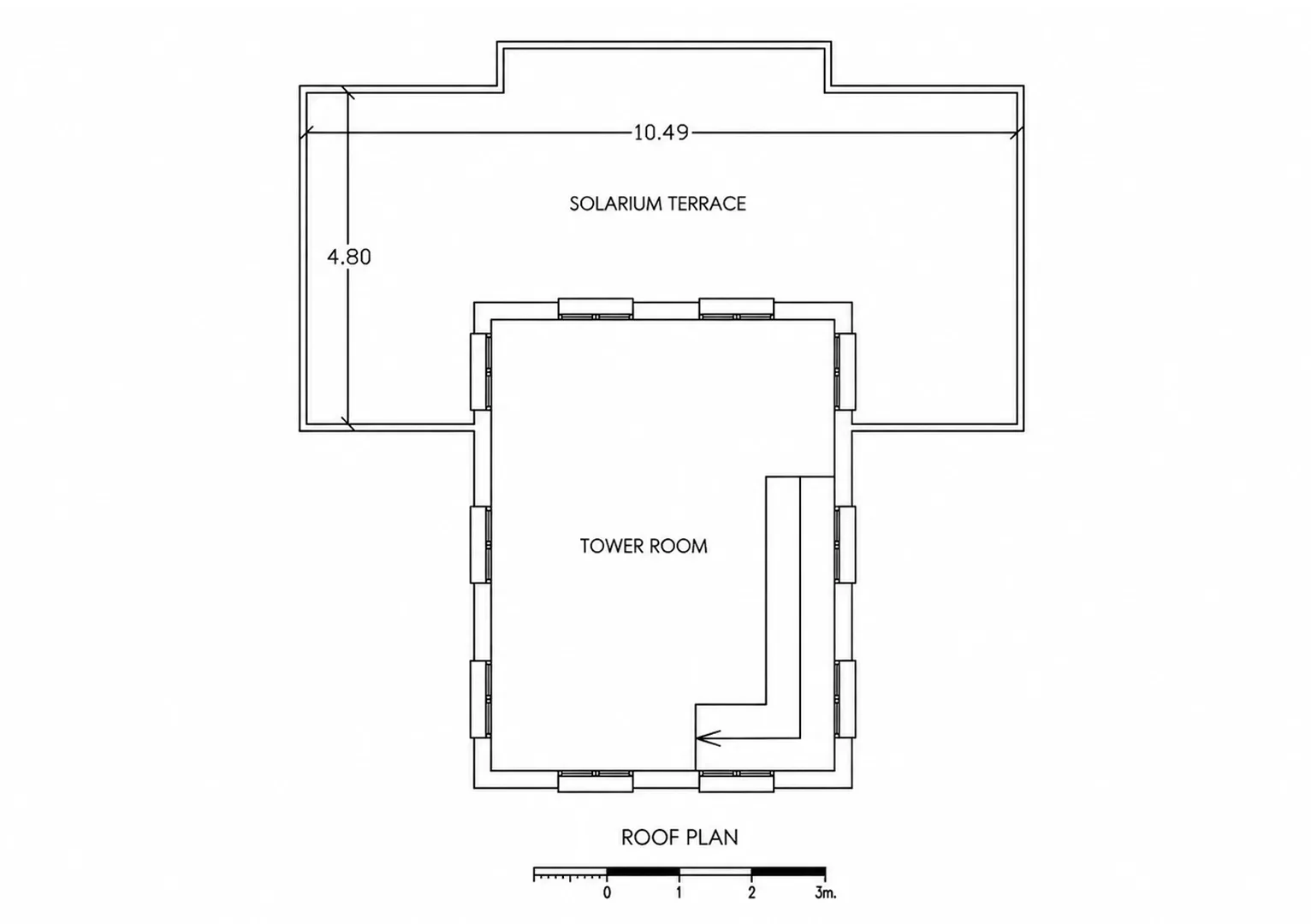 Rooftop tower and terrace